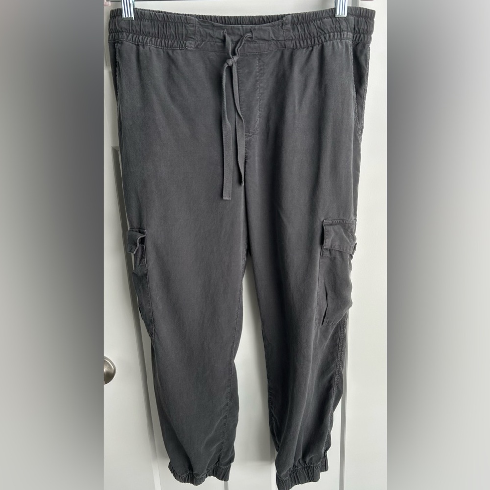 Cloth & Stone M Charcoal Grey Joggers Comfortable Elastic Waist Casual Bohemian